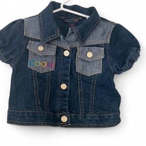 COOGI Kids Jean Jacket - Dark Blue with Multicolor Logo